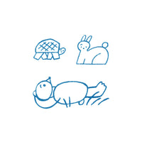 KORI JIRUSHI Color Acrylic Stamp 3pcs Set — Clear Stamp