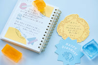 KORI JIRUSHI Color Acrylic Stamp 6pcs Set — Clear Stamp (green)