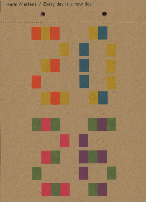 Karel Martens: Every Day is a New Day 2026 (Calendar)