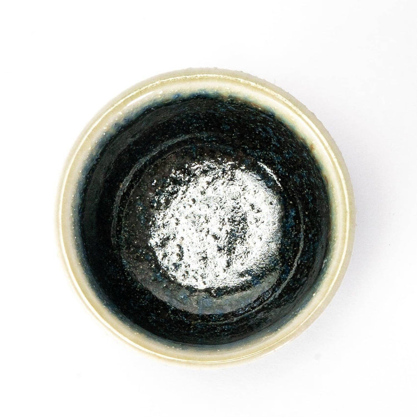 Mino Ware Navy and Beige Sake Cup