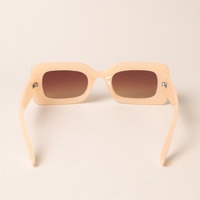 Bold Rectangular Sunglasses + sleeve