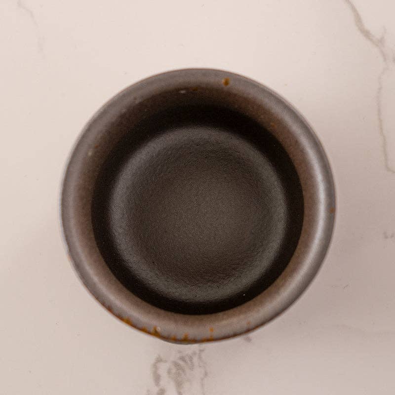 Brown Glazed Sake Cup
