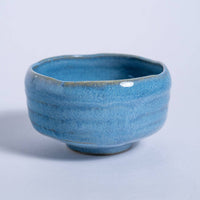 Sky Blue Hanagata Matcha Bowl