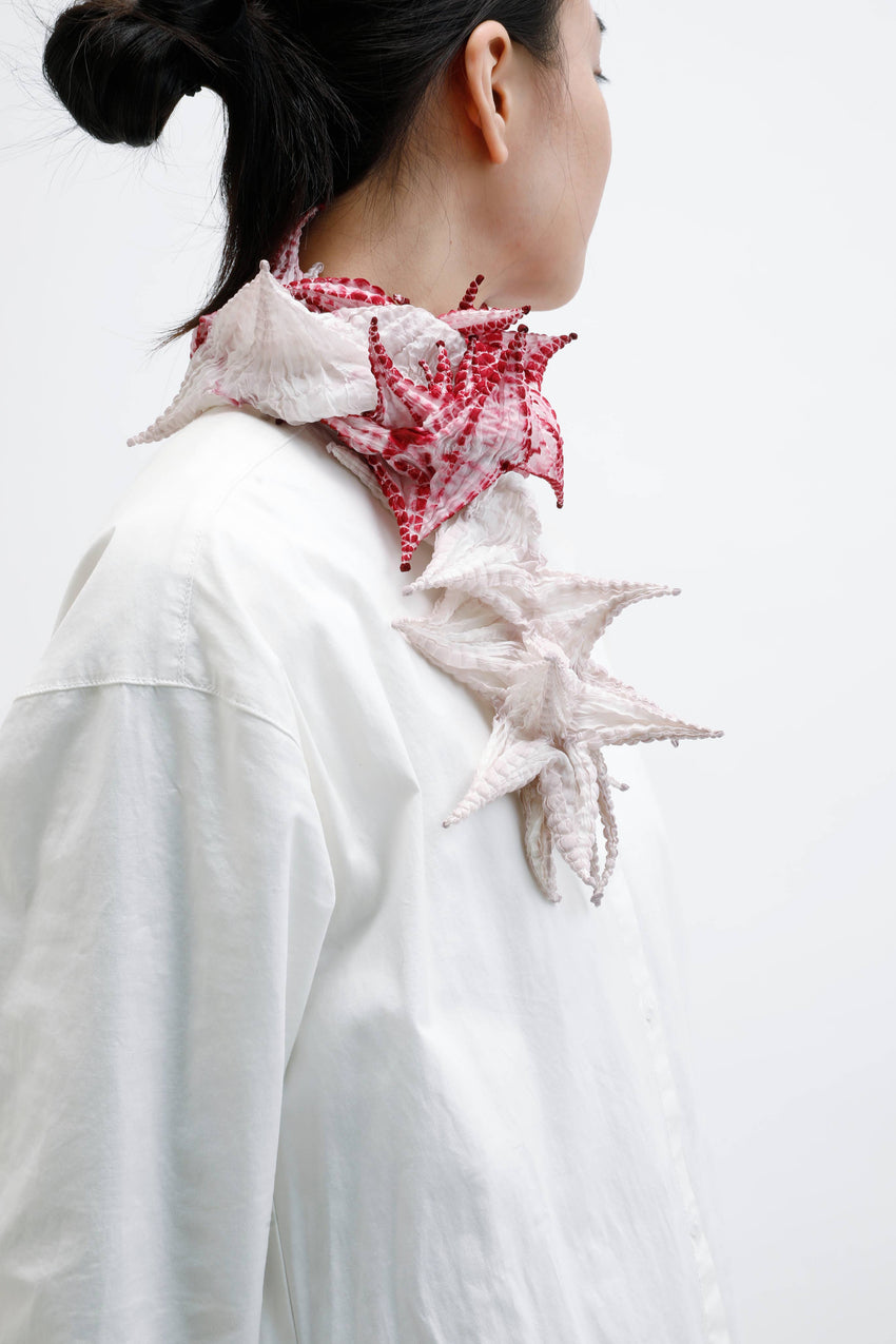 Japanese Silk Tekumo Shibori Scarf