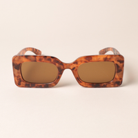 Bold Rectangular Sunglasses + sleeve