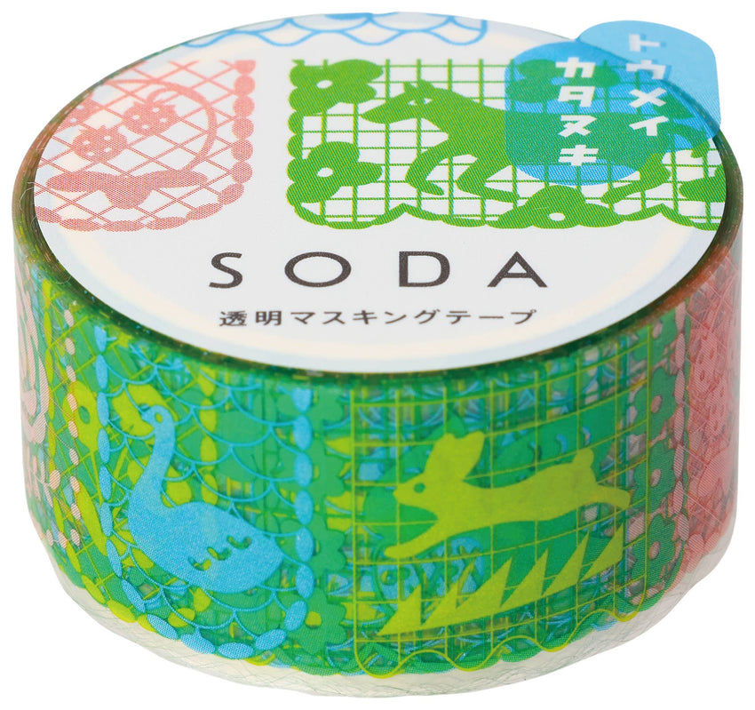 SODA Transparent Masking Tape — Clear PET Decorative Tape