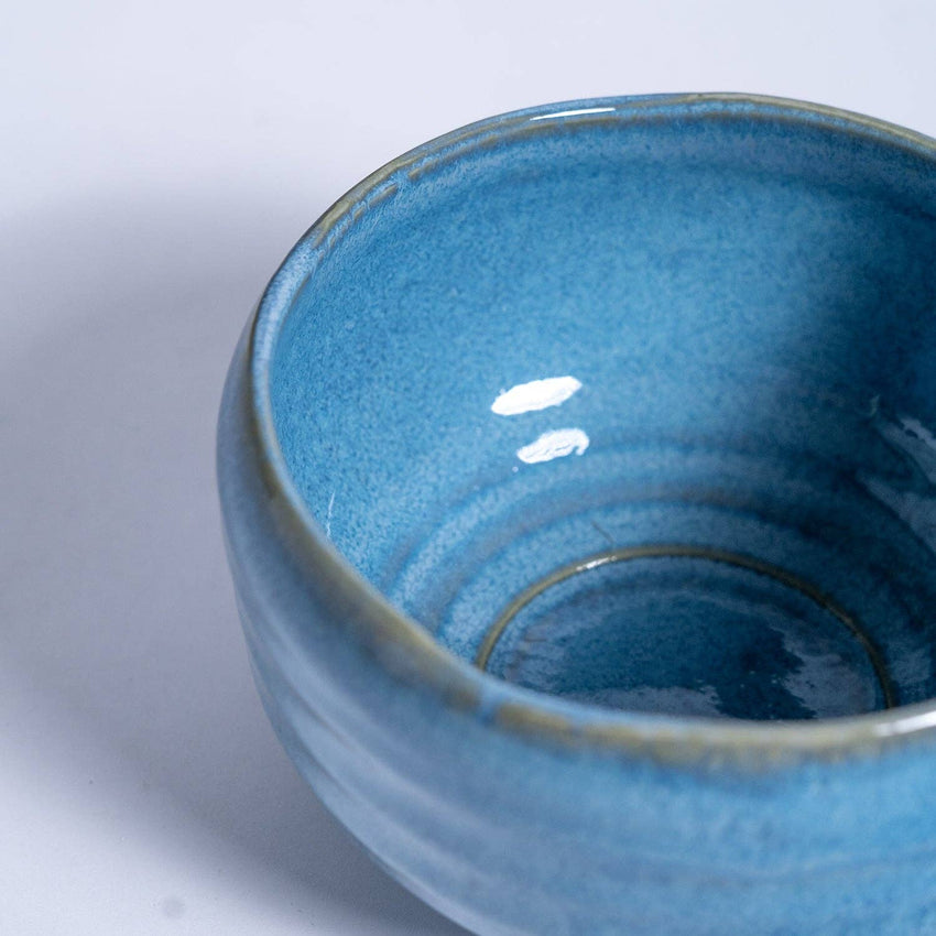Sky Blue Hanagata Matcha Bowl