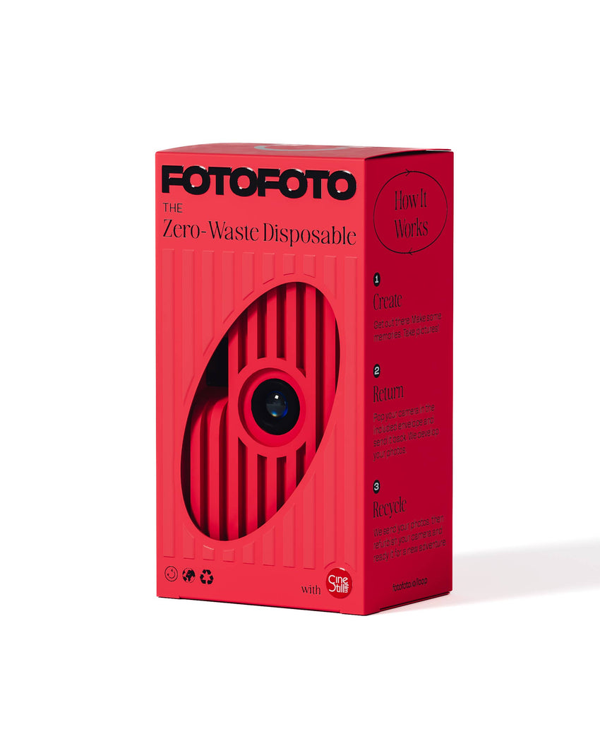 Fotofoto 35mm Film Camera - Poppy (Red)