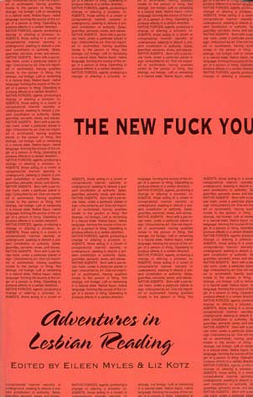 Eileen Myles: The New Fuck You