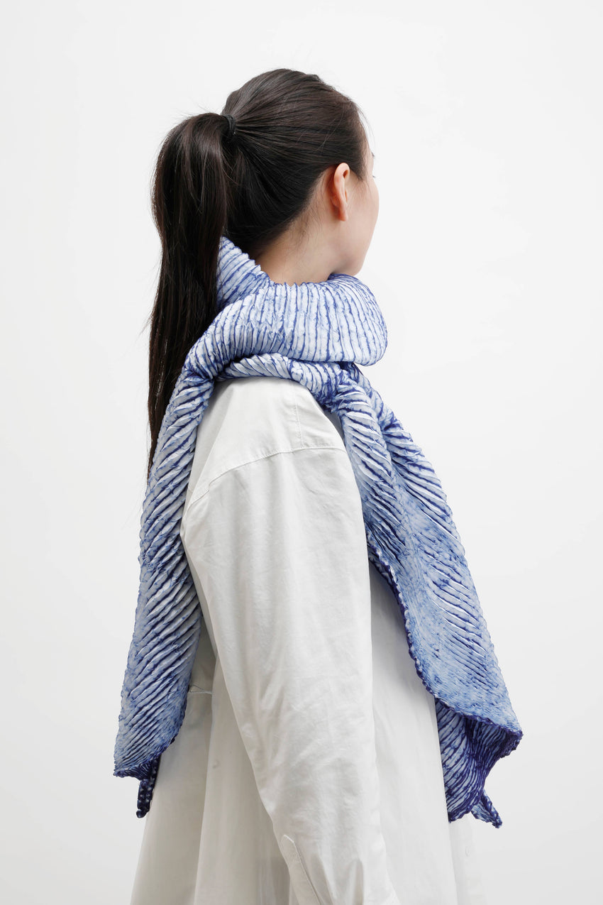 Japanese Silk Nui-Shime Shibori shawl