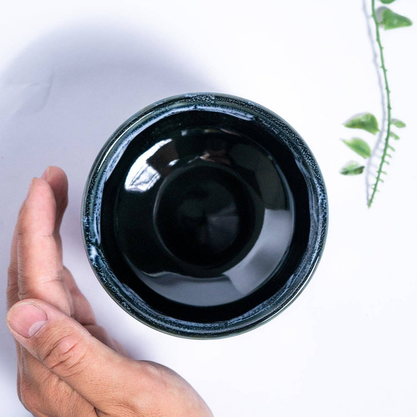 White Snowcap Matcha Bowl