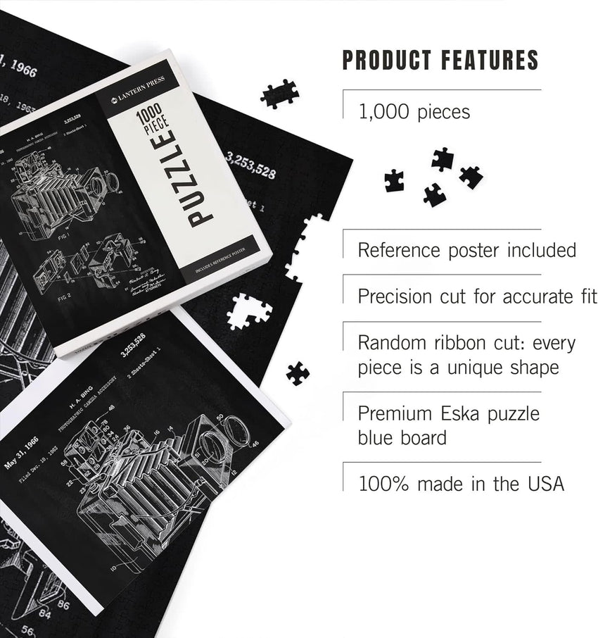 1000 Piece Puzzle - Camera Blackboard Patent