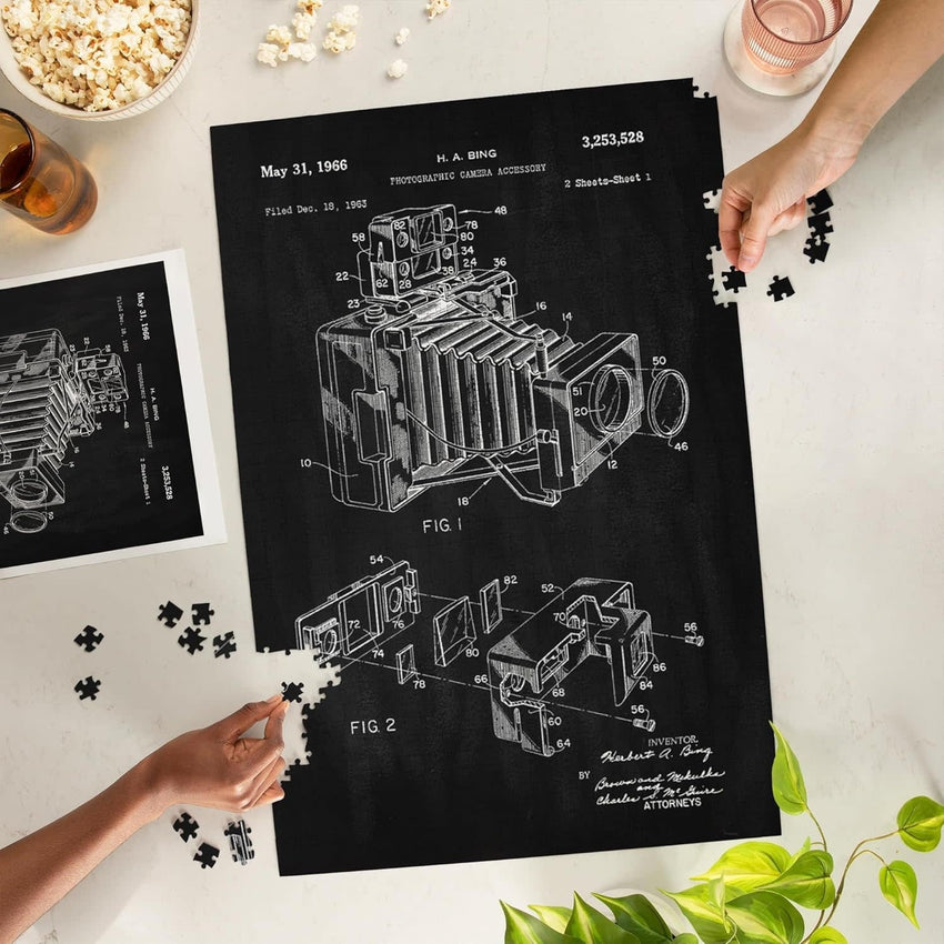 1000 Piece Puzzle - Camera Blackboard Patent