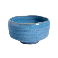 Sky Blue Hanagata Matcha Bowl