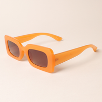 Bold Rectangular Sunglasses + sleeve