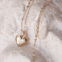 Golden Heart Locket Necklace