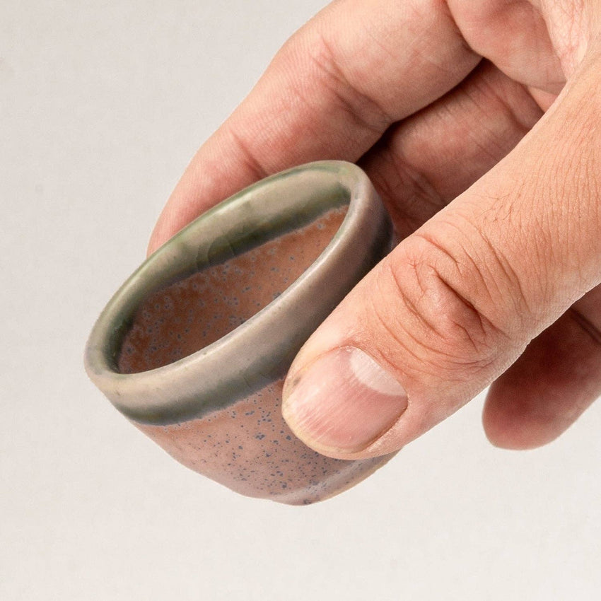 Mino Ware Purple Sake Cup