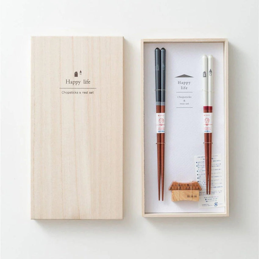 Handcrafted Happy Life Chopsticks