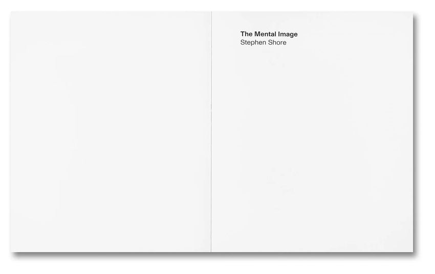 Stephen Shore: The Mental Image