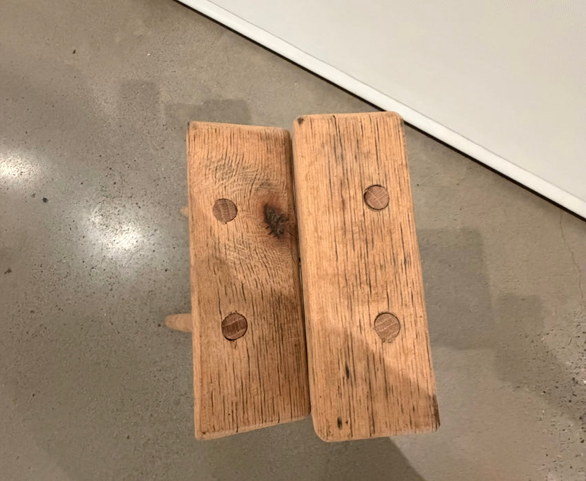 Reclaimed White Oak stool