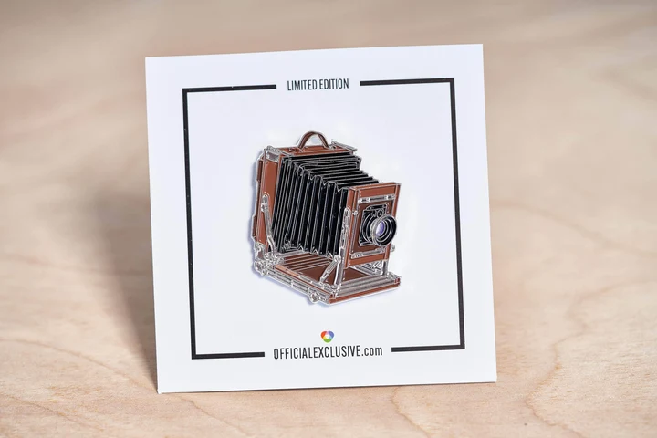 Wooden Large Format Camera Pin