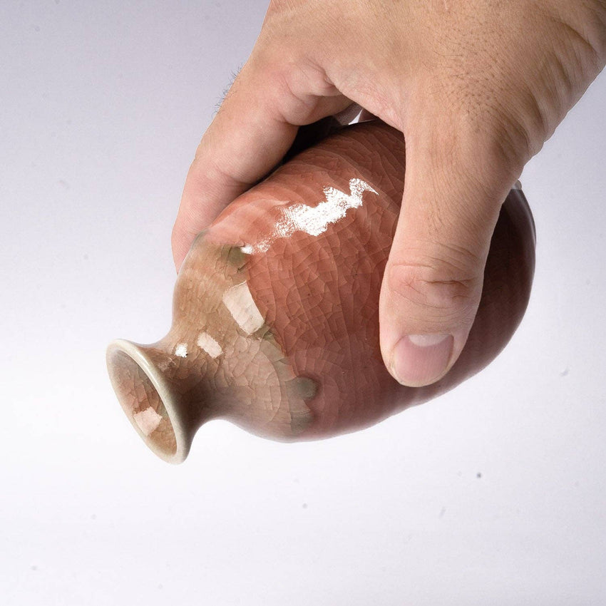 Mino Ware Pink Sake Bottle