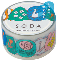 SODA Transparent Masking Tape Sticker Type — Peel-Off