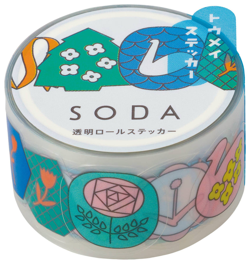 SODA Transparent Masking Tape Sticker Type — Peel-Off