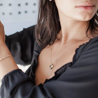 Golden Heart Locket Necklace