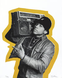 Silkscreen Portfolio, Legends of Hip Hop, six prints,2017, Janette Beckman