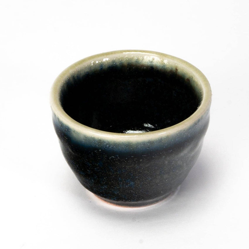 Mino Ware Navy and Beige Sake Cup