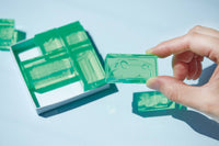 KORI JIRUSHI Color Acrylic Stamp 6pcs Set — Clear Stamp (green)