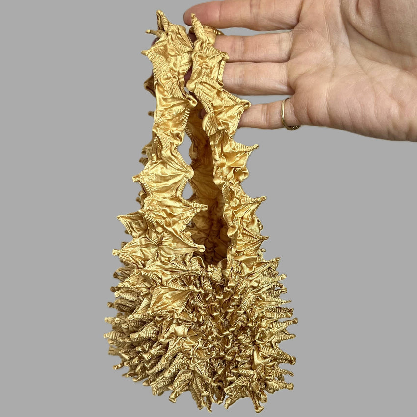 Shibori Stretch Bag (gold)