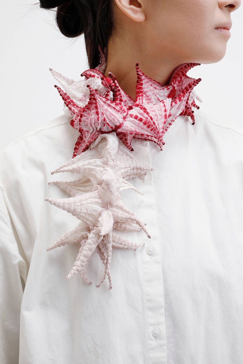 Japanese Silk Tekumo Shibori Scarf