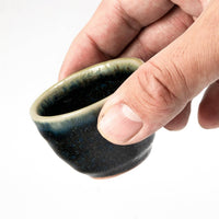 Mino Ware Navy and Beige Sake Cup