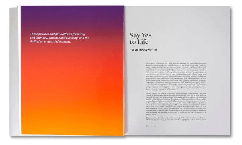 Face to Face: Portraits of Artists by Tacita Dean, Brigitte Lacombe and Catherine Opie