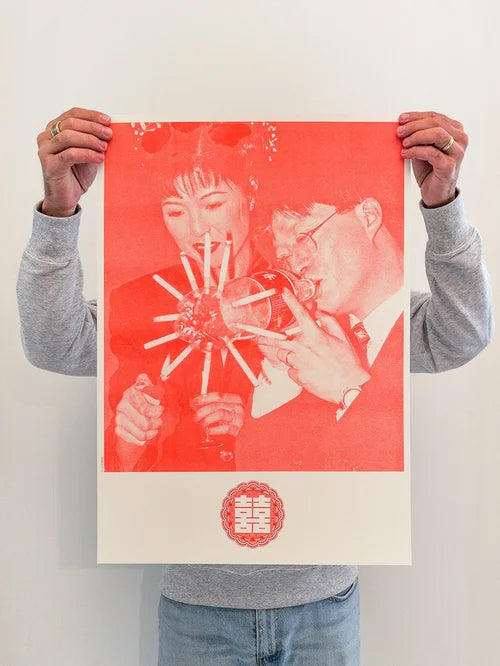 Wedding bong - Silvermine Riso print