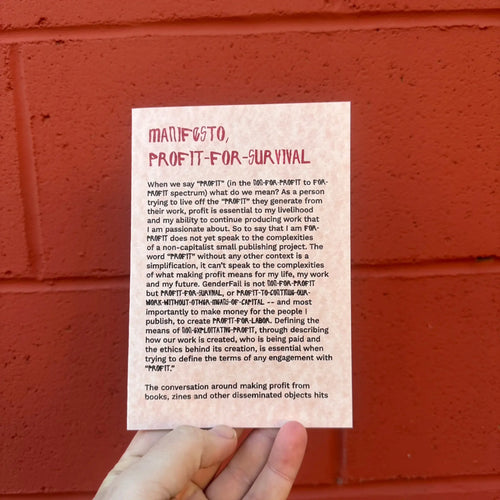Manifesto, Profit-for-Survival