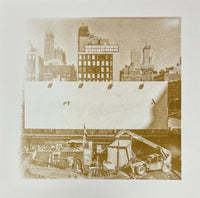New York view from the High Line riso print