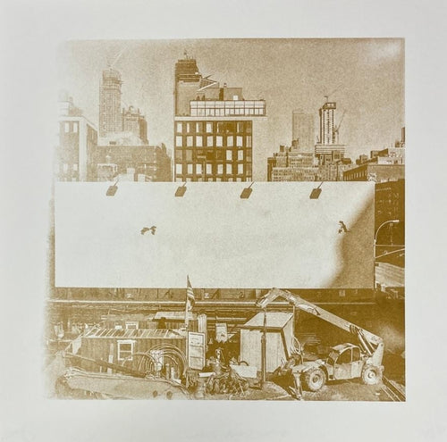 New York view from the High Line riso print