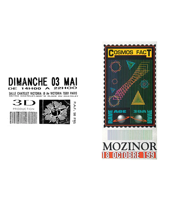 Paris Rave Flyers 1991-1994