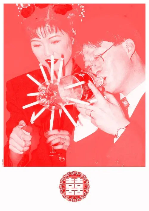 Wedding bong - Silvermine Riso print